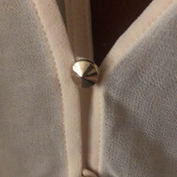 Make me an offer Bebe shear see through very classy blouse sexy open back - Picture 2 of 6